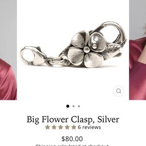 Trollbeads Silver Big Flower Clasp